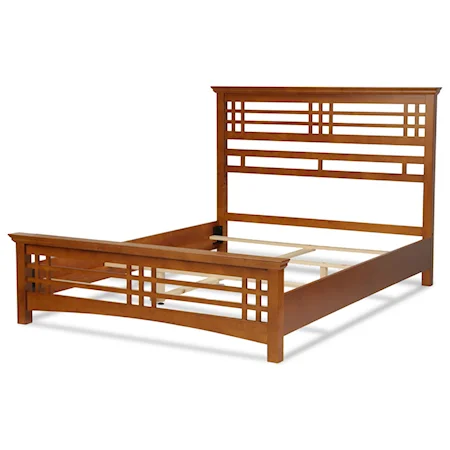 California King Avery Bed w/ Wood Side Rails